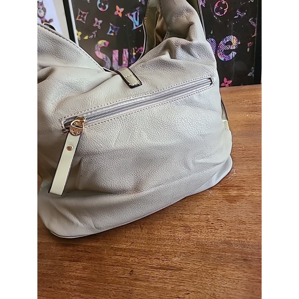 Gussaci Shoulder Handbag Gray Faux Leather - Picture 9 of 16